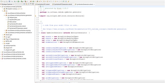 SymboleoAC Eclipse IDE screenshot